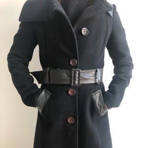 Mackage wool/leather trench coat